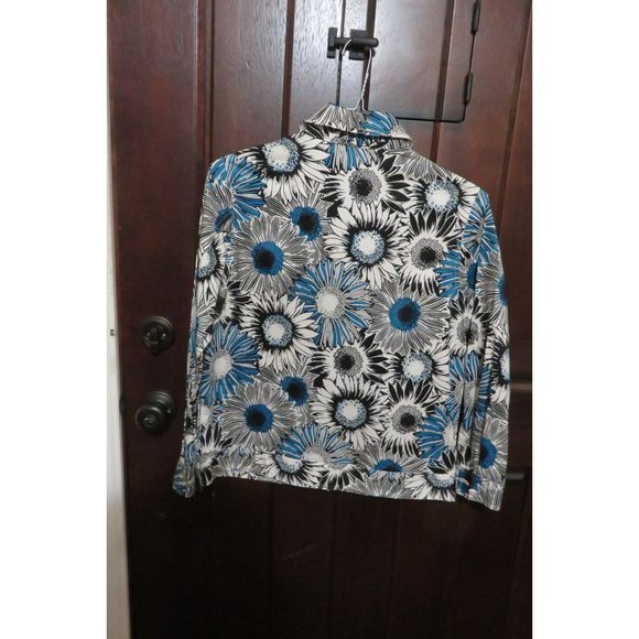 DRAPER'S AND DAMOND'S LADIES BLUE SUNFLOWER JACKET SIZE S - Picture 3 of 3
